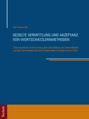 cover image of Gezielte Vermittlung und Akzeptanz von Wortschatzlernmethoden